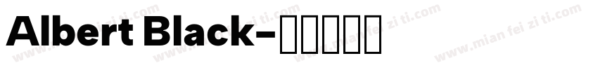 Albert Black字体转换
